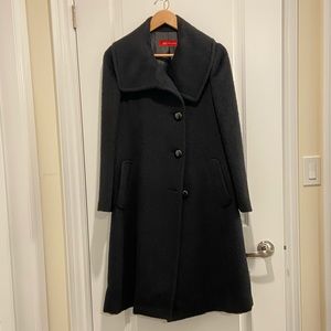 Black Anne Klein Alpaca/Wool Coat